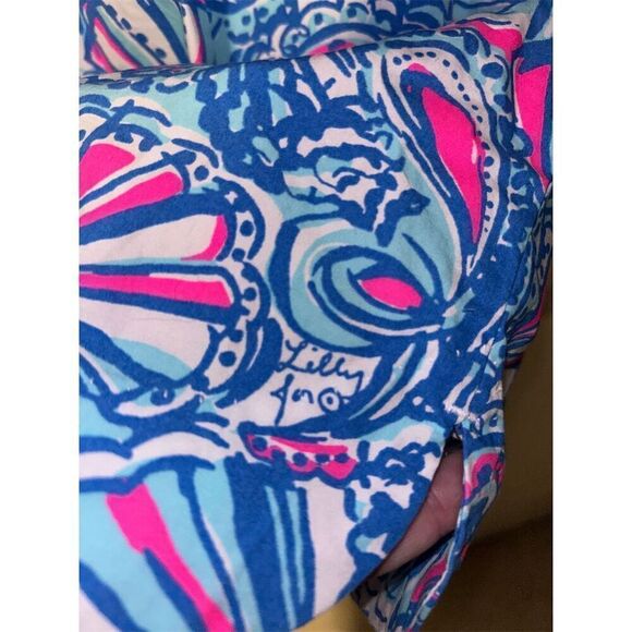 Lilly Pulitzer for Target Women's Shift Dress Size 10 Fan Print Sleevele… - Picture 10 of 10